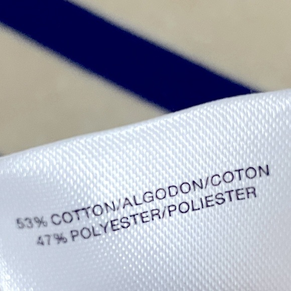 Anne Klein Striped Sweater | Ivory / Cream Blue | Size S - Picture 7 of 11